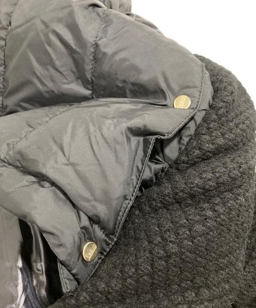 HERNO（ヘルノ）HERNO (ヘルノ) 異素材 ロングコート ブラック×シルバー サイズ:40の古着・服飾アイテム