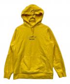 SUPREMEシュプリーム）の古着「Chrome Classic Logo Hooded Sweatshirts」｜イエロー