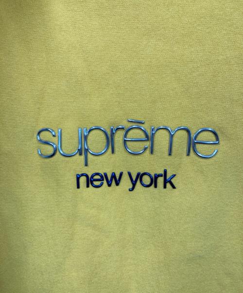 SUPREME（シュプリーム）Supreme (シュプリーム) Chrome Classic Logo Hooded Sweatshirts イエロー サイズ:Mの古着・服飾アイテム