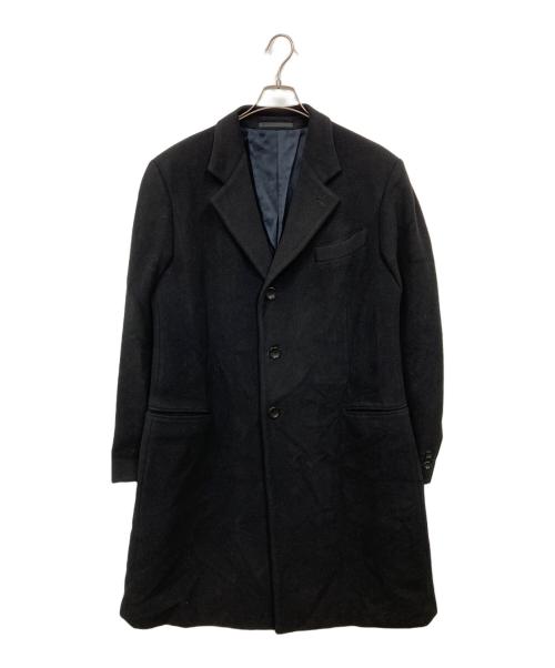 ARMANI COLLEZIONI（アルマーニ コレツィオーニ）ARMANI COLLEZIONI (アルマーニ コレツィオーニ) チェスターコート ブラック サイズ:タグ劣化の為不明の古着・服飾アイテム