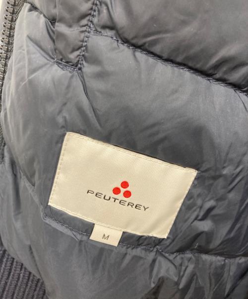 PEUTEREY（ピューテリー）PEUTEREY (ピューテリー) ニット切替ダウンジャケット ネイビー サイズ:Mの古着・服飾アイテム
