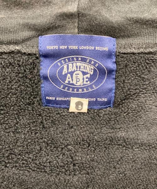 A BATHING APE（アベイシングエイプ）A BATHING APE (アベイシングエイプ) ジップパーカー ブラック サイズ:Mの古着・服飾アイテム