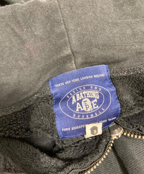A BATHING APE（アベイシングエイプ）A BATHING APE (アベイシングエイプ) ジップパーカー ブラック サイズ:Mの古着・服飾アイテム