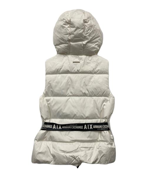ARMANI EXCHANGE（アルマーニ エクスチェンジ）ARMANI EXCHANGE (アルマーニ エクスチェンジ) ダウンベスト ホワイト サイズ:Mの古着・服飾アイテム
