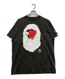 EMOTIONALLY  UNAVAILABLE×A BATHING APE（エモーショナリー アンアベイラブル×ア ベイシング エイプ）の古着「APE HEAD TEE」｜グレー