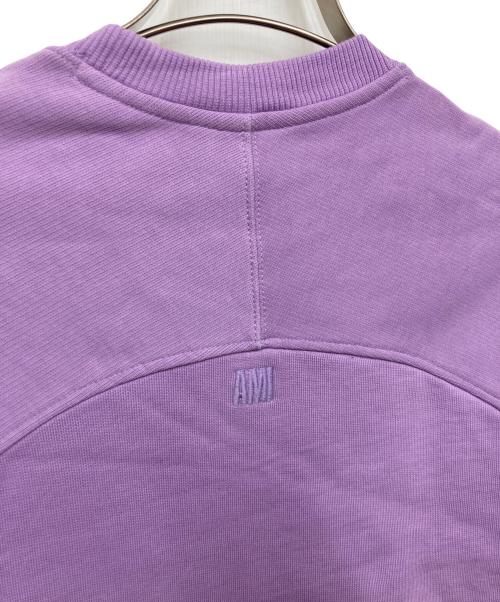 AMI Alexandre Mattiussi（アミアレクサンドルマテュッシ）AMI Alexandre Mattiussi (アミアレクサンドルマテュッシ) 胸刺繍スウェット パープル サイズ:Sの古着・服飾アイテム