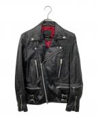 JACKROSEジャックローズ）の古着「レザージャケット」｜ブラック
