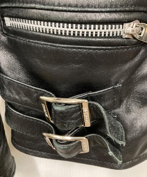 JACKROSE（ジャックローズ）JACKROSE (ジャックローズ) レザージャケット ブラック サイズ:2の古着・服飾アイテム