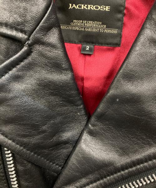 JACKROSE（ジャックローズ）JACKROSE (ジャックローズ) レザージャケット ブラック サイズ:2の古着・服飾アイテム