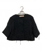 MARNIマルニ）の古着「ノーカラージャケット」｜ブラック