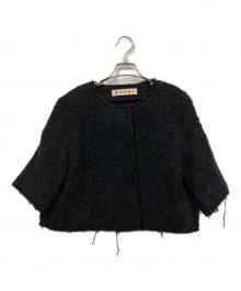MARNI（マルニ）の古着「ノーカラージャケット」｜ブラック