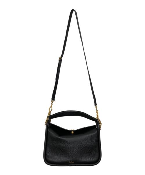 MULBERRY（マルベリー）MULBERRY (マルベリー) スモールレイトンショルダーバッグ ブラックの古着・服飾アイテム