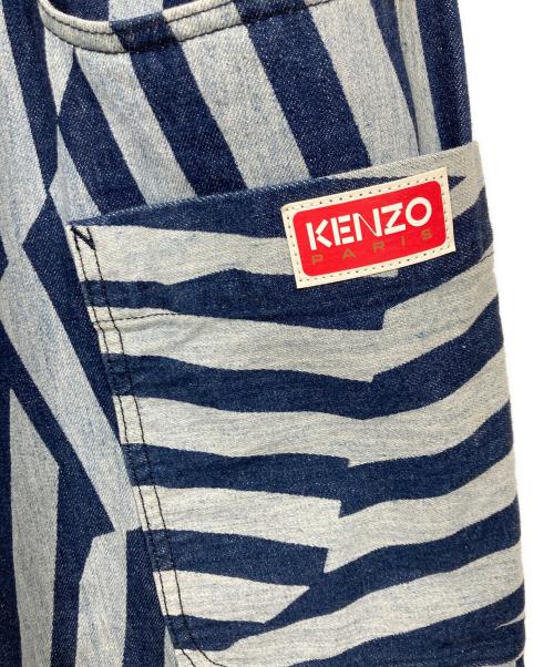 KENZO（ケンゾー）KENZO (ケンゾー) ダズルストライプカーゴデニムパンツ インディゴ サイズ:W30の古着・服飾アイテム