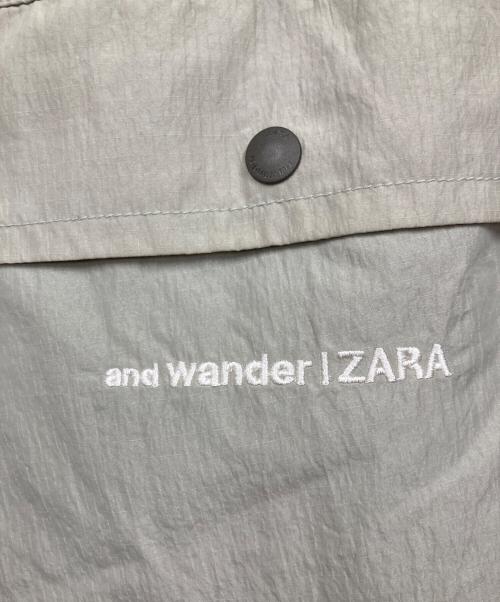 and wander（アンドワンダー）and wander (アンドワンダー) ZARA (ザラ) パンツ グレー サイズ:S 未使用品の古着・服飾アイテム
