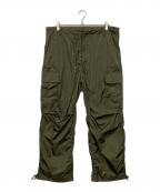 H BEAUTY&YOUTHエイチ ビューティー&ユース）の古着「OLMETEX クランキー カーゴパンツ」｜グリーン