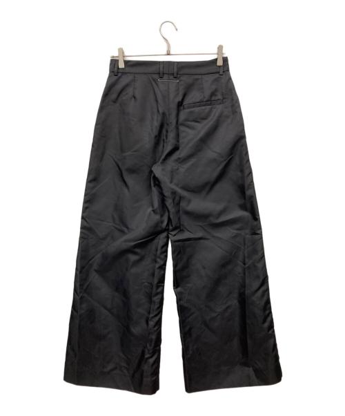 MM6 Maison Margiela（エムエムシックスメゾンマルジェラ）MM6 Maison Margiela (エムエムシックスメゾンマルジェラ) ナイロンワイドパンツ ブラック サイズ:36の古着・服飾アイテム