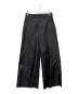 MM6 Maison Margiela（エムエムシックスメゾンマルジェラ）の古着「ナイロンワイドパンツ」｜ブラック