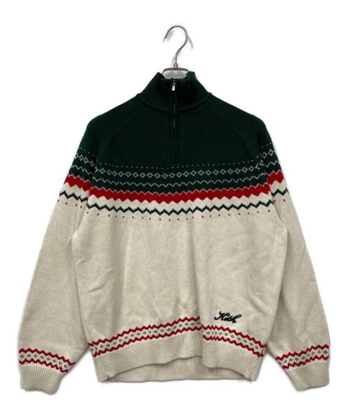 KITH（キス）KITH (キス) ジップニット グリーン サイズ:Lの古着・服飾アイテム