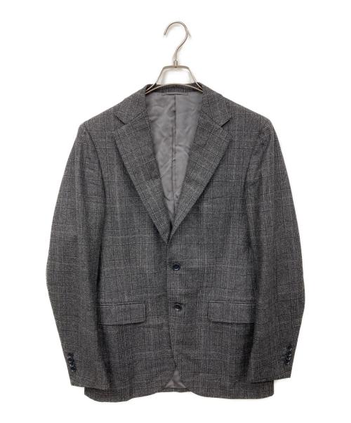 BEAMS F（ビームスエフ）BEAMS F (ビームスエフ) チェック柄スーツ ブラック サイズ:48の古着・服飾アイテム