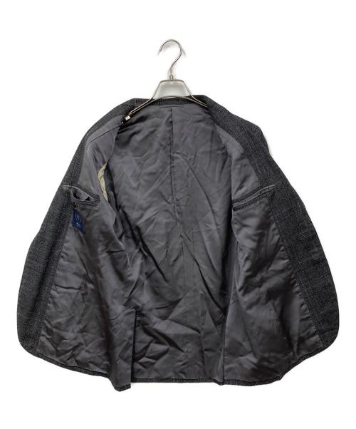 BEAMS F（ビームスエフ）BEAMS F (ビームスエフ) チェック柄スーツ ブラック サイズ:48の古着・服飾アイテム