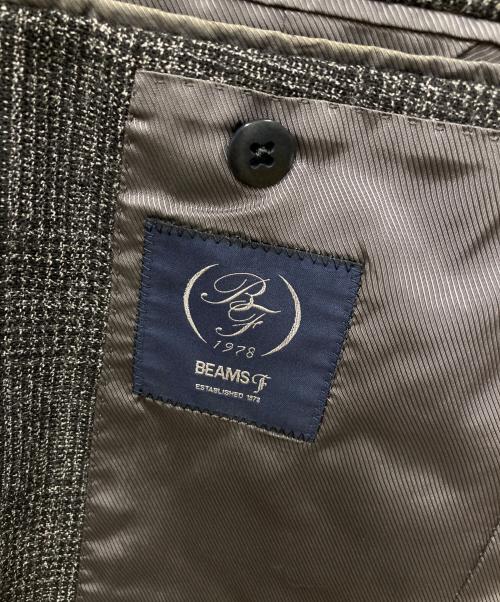 BEAMS F（ビームスエフ）BEAMS F (ビームスエフ) チェック柄スーツ ブラック サイズ:48の古着・服飾アイテム