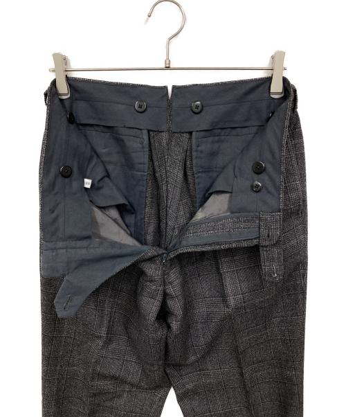 BEAMS F（ビームスエフ）BEAMS F (ビームスエフ) チェック柄スーツ ブラック サイズ:48の古着・服飾アイテム