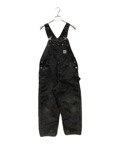 CarHartt（カーハート）CarHartt (カーハート) ダブルニーオーバーオール ブラック サイズ:表記消えの古着・服飾アイテム