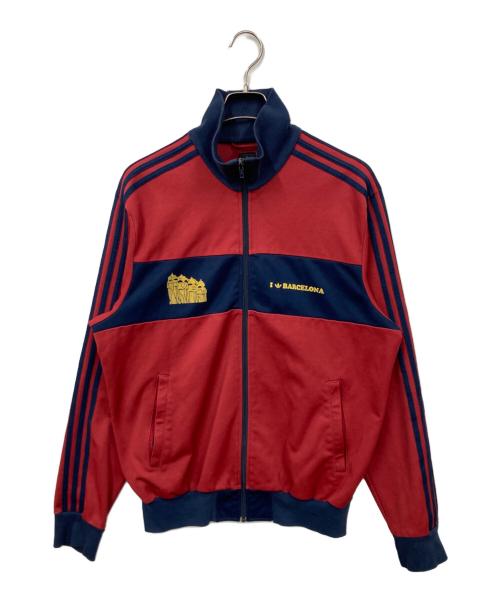 adidas（アディダス）adidas (アディダス) トラックジャケット レッド サイズ:XLの古着・服飾アイテム