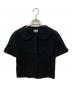 FOXEY（フォクシー）の古着「半袖ニットジャケット」｜ブラック