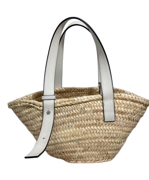 LOEWE（ロエベ）LOEWE (ロエベ) バスケットバッグ スモール アイボリーの古着・服飾アイテム