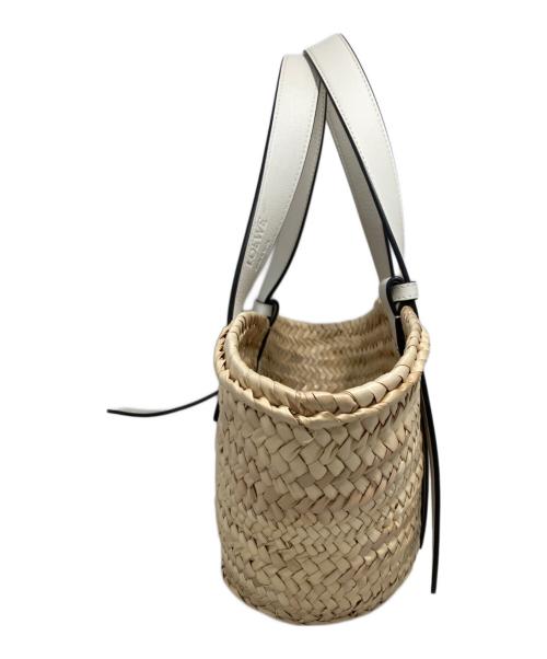 LOEWE（ロエベ）LOEWE (ロエベ) バスケットバッグ スモール アイボリーの古着・服飾アイテム