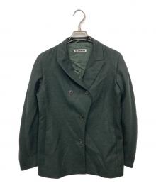 JIL SANDER（ジルサンダー）の古着「カシミヤ混ウールテーラードジャケット」｜カーキ