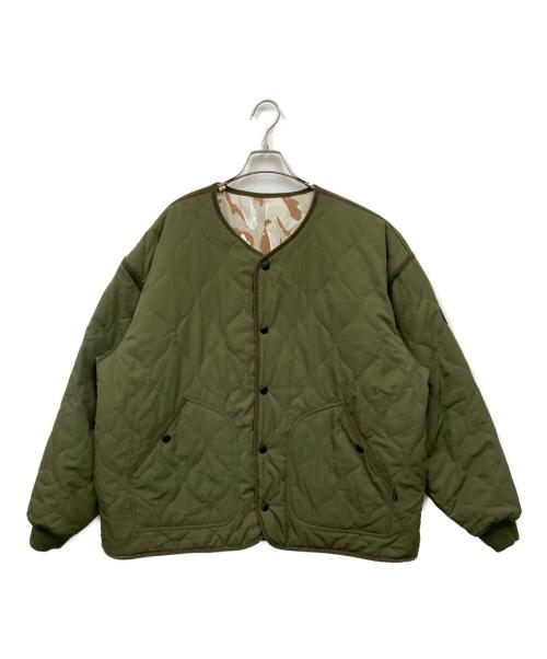 EVISEN（エビセン）EVISEN (エビセン) REVERSIBLE SOUVENIR QUILTED JKT グリーン サイズ:XLの古着・服飾アイテム