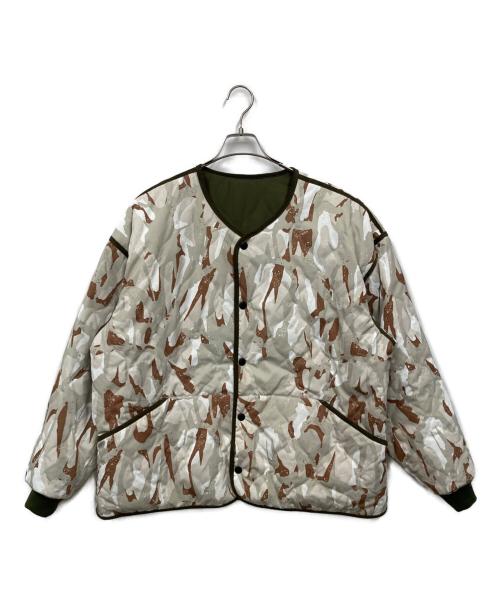 EVISEN（エビセン）EVISEN (エビセン) REVERSIBLE SOUVENIR QUILTED JKT グリーン サイズ:XLの古着・服飾アイテム