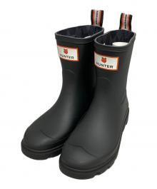 HUNTER×maison kitsune（ハンター×メゾンキツネ）の古着「DOWNPOUR SHORT BOOTS」｜ブラック
