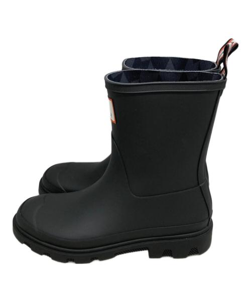 HUNTER（ハンター）HUNTER (ハンター) maison kitsune (メゾンキツネ) DOWNPOUR SHORT BOOTS ブラック サイズ:6 未使用品の古着・服飾アイテム