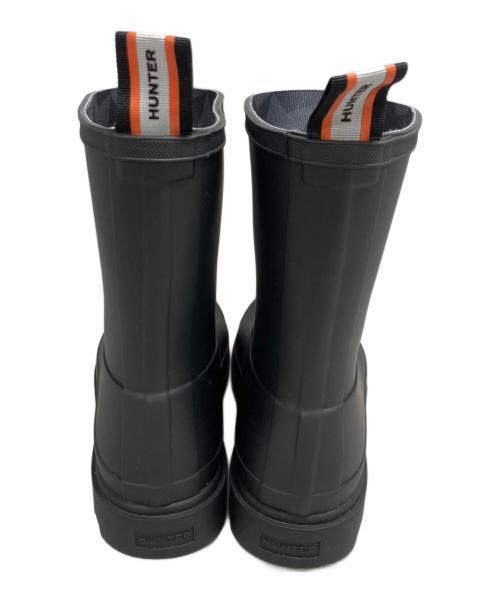 HUNTER（ハンター）HUNTER (ハンター) maison kitsune (メゾンキツネ) DOWNPOUR SHORT BOOTS ブラック サイズ:6 未使用品の古着・服飾アイテム