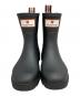 中古・古着 HUNTER (ハンター) maison kitsune (メゾンキツネ) DOWNPOUR SHORT BOOTS ブラック サイズ:6 未使用品：15000円