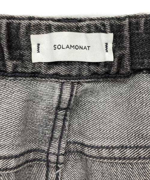 SOLAMONAT（ソラモナ）SOLAMONAT (ソラモナ) デニムパンツ グレー サイズ:Mの古着・服飾アイテム