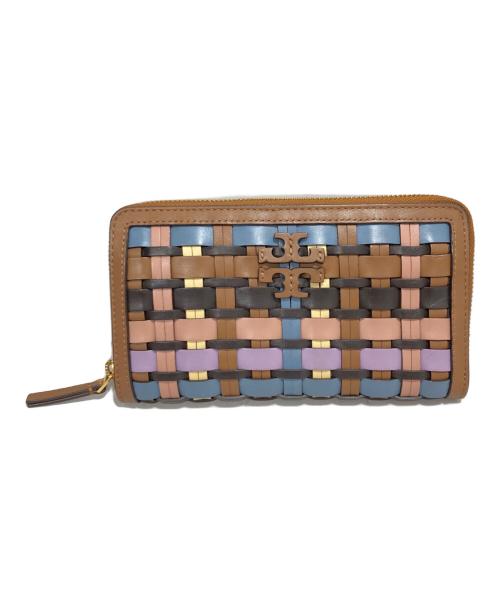 TORY BURCH（トリーバーチ）TORY BURCH (トリーバーチ) Britten Woven Zip Wallet マルチカラーの古着・服飾アイテム