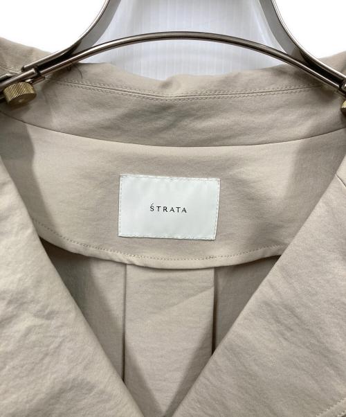 STRATA（エストラータ）STRATA (エストラータ) ショートトレンチブルゾン ベージュ サイズ:Fの古着・服飾アイテム