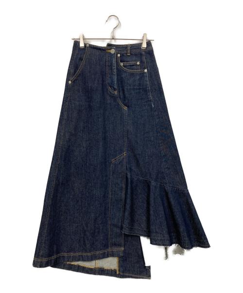 AULA（オーラ）AULA (オーラ) デニムスカート インディゴの古着・服飾アイテム