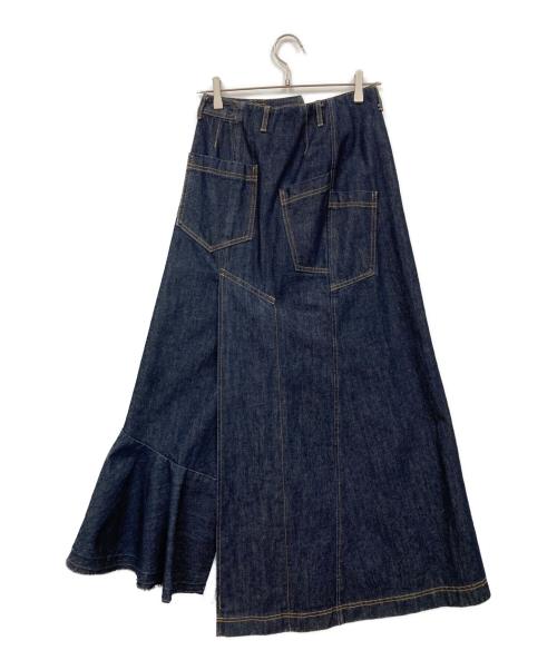 AULA（オーラ）AULA (オーラ) デニムスカート インディゴの古着・服飾アイテム