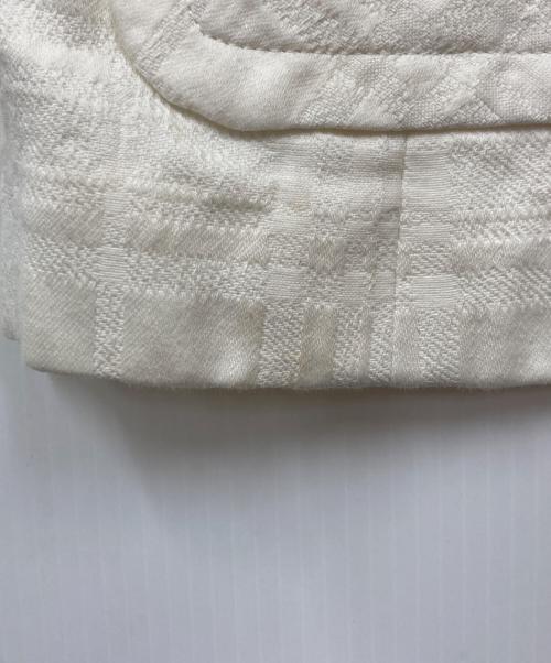 Rene（ルネ）Rene (ルネ) ノーカラーコート ホワイト サイズ:-の古着・服飾アイテム