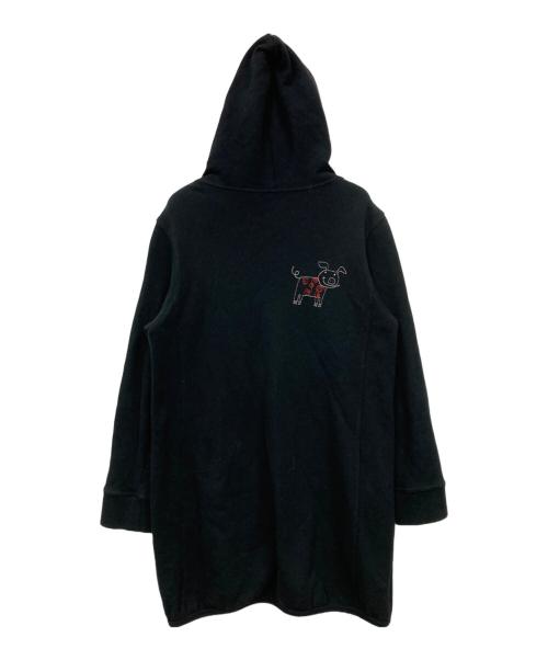 OLLEBOREBLA（アルベロベロ）OLLEBOREBLA (アルベロベロ) 刺繍ジップパーカー ブラック サイズ:表記なしの古着・服飾アイテム