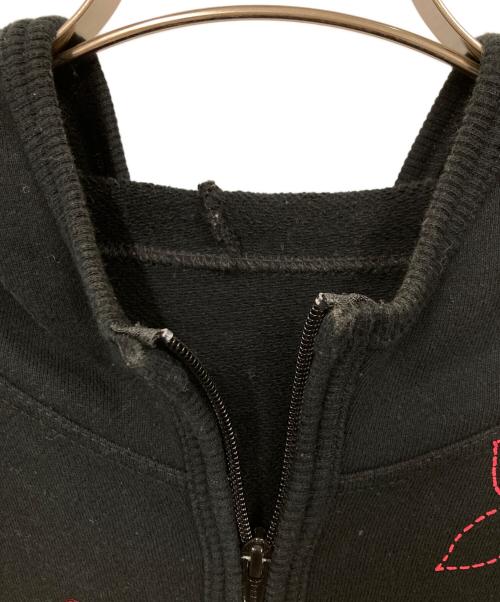 OLLEBOREBLA（アルベロベロ）OLLEBOREBLA (アルベロベロ) 刺繍ジップパーカー ブラック サイズ:表記なしの古着・服飾アイテム