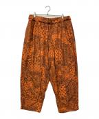 TIGHTBOOTH PRODUCTIONタイトブースプロダクション）の古着「PAISLEY BALLOON PANTS」｜オレンジ