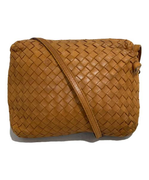 BOTTEGA VENETA（ボッテガベネタ）BOTTEGA VENETA (ボッテガベネタ) イントレチャート ショルダーバッグ ブラウンの古着・服飾アイテム
