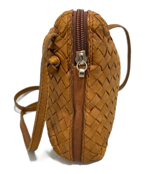 BOTTEGA VENETA（ボッテガベネタ）BOTTEGA VENETA (ボッテガベネタ) イントレチャート ショルダーバッグ ブラウンの古着・服飾アイテム