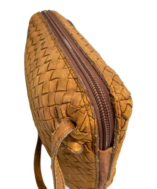 BOTTEGA VENETA（ボッテガベネタ）BOTTEGA VENETA (ボッテガベネタ) イントレチャート ショルダーバッグ ブラウンの古着・服飾アイテム